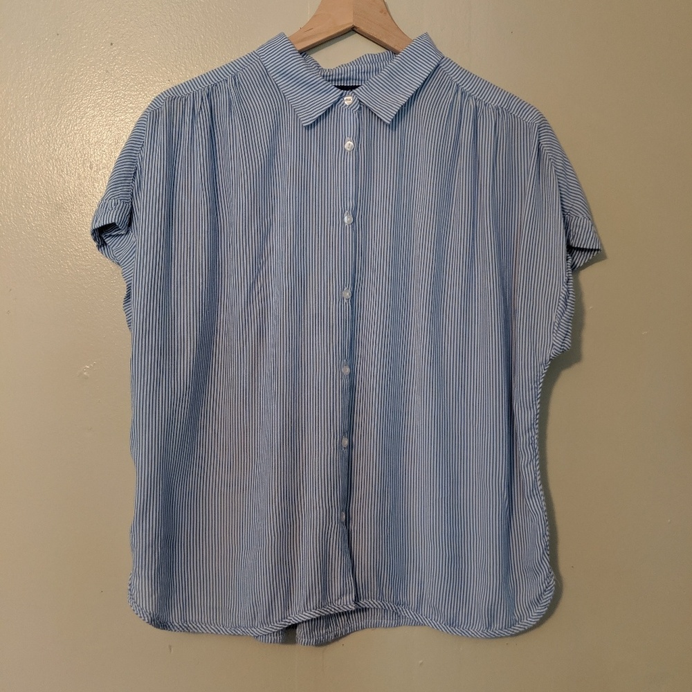 Pinstripe button down